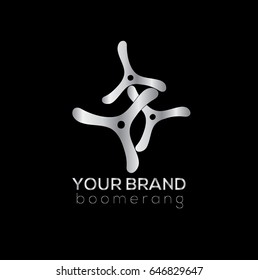 Boomerang vector logo design