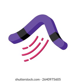 Boomerang Vector style icon. Eps 10 file