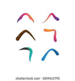 Boomerang-Waffenlogo, Vektordesign