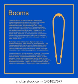 Booms. Vector icon banner Template,vector illustration