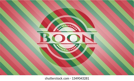 Boon christmas badge.