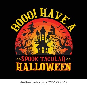 ¡Booo! tener una camiseta de halloween