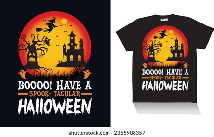 Booo tiene un diseño de camiseta de halloween táctico