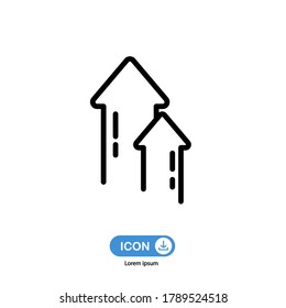 booost icon vector isolated on white background.