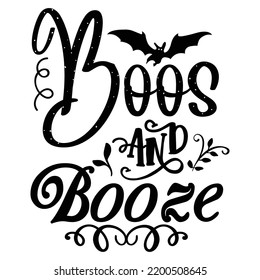 Boos und Stiefel Happy Halloween Shirt Printvorlage, Pumpkin Fall Hexen Halloween Kostüm Shirt Design