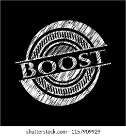 Boost chalk emblem