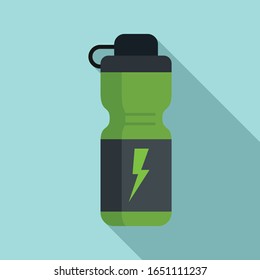 Boost energy drink icon. Flat illustration of boost energy drink vector icon for web design