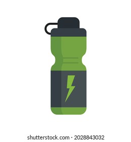 Impulsar el icono de la bebida energética. Ilustración plana del icono vectorial de la bebida energética de impulso aislado en fondo blanco