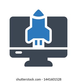 boost glyph color vector icon