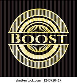 Boost golden emblem