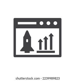 Boost Icon - Rocket Startup Icon