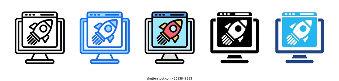 Boost Icon Set Multiple Style Collection