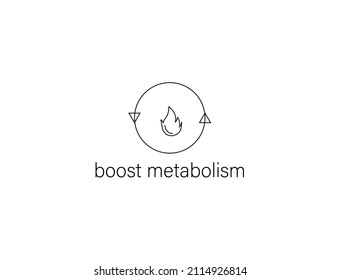 Boost Metabolism Icon Vector Illustration  