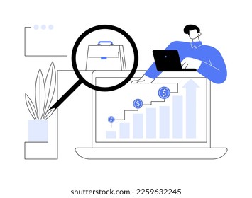 Boost sales abstract concept vector illustration. Promote product online, digital marketing strategy, sales plan, boost your business, increase sales, customer engagement abstract metaphor.