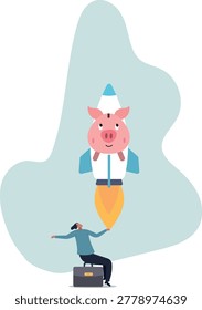 Boost saving and get higher return, solution to fix personal finance problem, pay for loan, mortgage and tax or best pension funds. human life and situation.