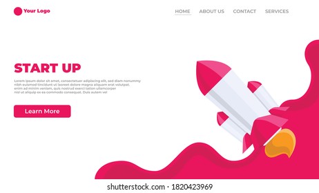 Boost startup landing page template