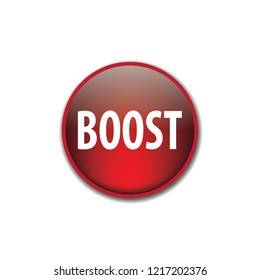 Boost vector button, web design element