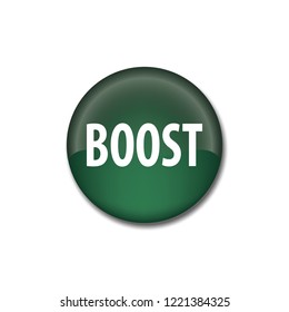 Boost vector button, web design element