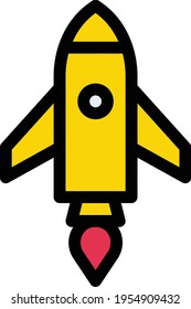 icono de la línea de color del vector