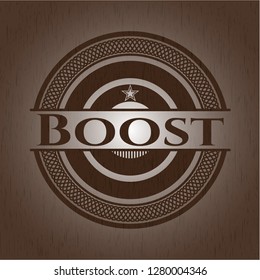 Boost wood signboards