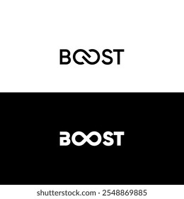 aumentar o design do logotipo do monograma da marca de palavra