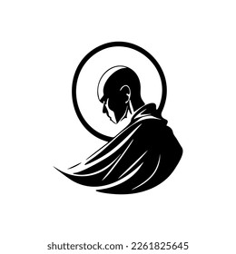 Boost your brand with a stylish monk logo.