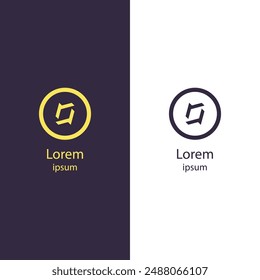 Boost your brand with this modern abstract logo. Perfect for any business, this high-quality vector is fully customizable. Easily edit the colors and add your brand name.