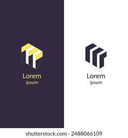 Boost your brand with this modern abstract logo. Perfect for any business, this high-quality vector is fully customizable. Easily edit the colors and add your brand name.