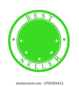 Impulsa tu marca con esta moderna insignia de best seller. Ideal para promociones, ventas y productos destacados.