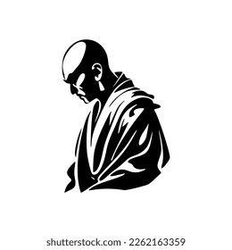 Boost your brand with this monk logo.