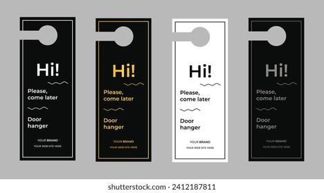 Boost your brand's allure with our Luxury Door Hanger Templates on Shutterstock. Elevate marketing effortlessly with sophisticated designs. Stand out, leave an impact. #LuxuryDesign #DoorHanger