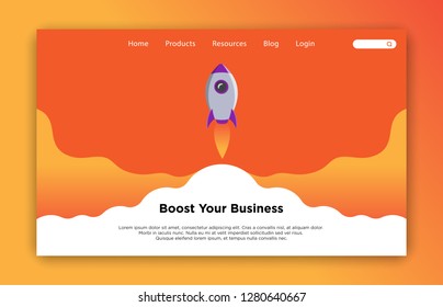 Boost Your Business Landing Page Template