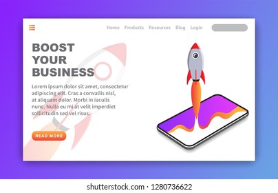 Boost Your Business Landing Page Template