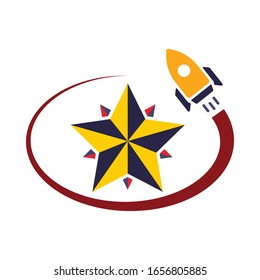 Boost Your Rank Icon Template Vector