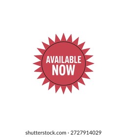 Boost your sales and urgency with this high-quality Available Now Badge Vector. Featuring a clean, bold, and professional design, this badge is the perfect call-to-action for e-commerce websites, product catalogs, promotional flyers, and social media advertisements. It is an essential asset for businesses looking to highlight new arrivals, restocked items, or service availability.