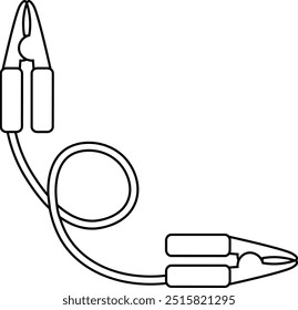 Ícone de desenho da linha do cabo de reforço