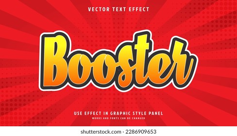Booster Sticker Editable Text Effect