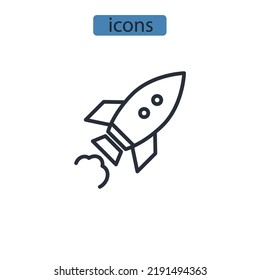 boosting algorithims icons  symbol vector elements for infographic web