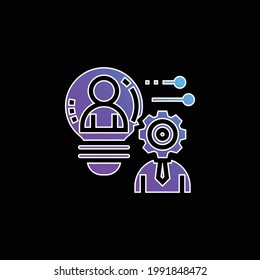 Boosting Potential blue gradient vector icon