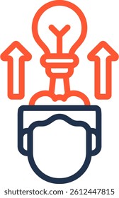 Boosting Potential Icon Color Line Vector Illustration