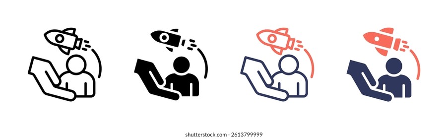 Boosting Potential Icon Element For Design And Vector