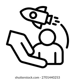 Boosting Potential Icon Element For Design And Vector