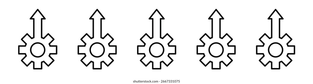 Boosting productivity icon design, logo, app, UI. Vector illustration, EPS