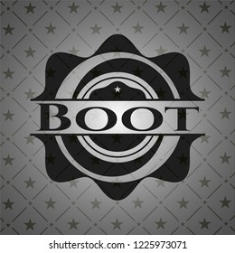 Boot black emblem. Vintage.