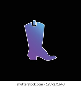 Boot blue gradient vector icon