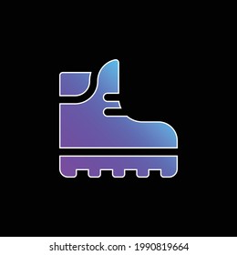 Boot blue gradient vector icon