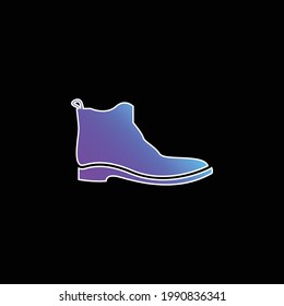 Boot blue gradient vector icon