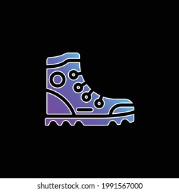 Boot blue gradient vector icon