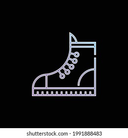 Boot blue gradient vector icon