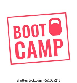 Boot camp.  Badge, stamp, logo vector illustration on white background.